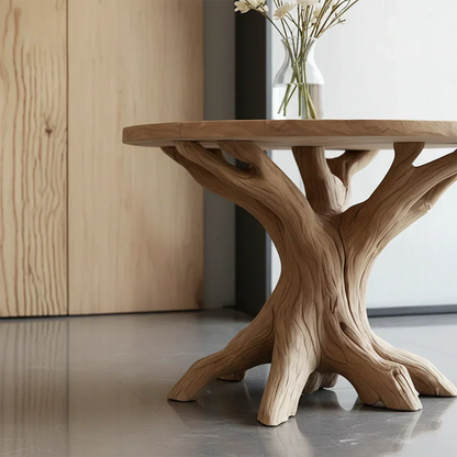 Solid Wood Center Table – Modern Sculptural Rootform Design - Rustirawood