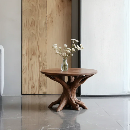 Solid Wood Center Table – Modern Sculptural Rootform Design - Rustirawood