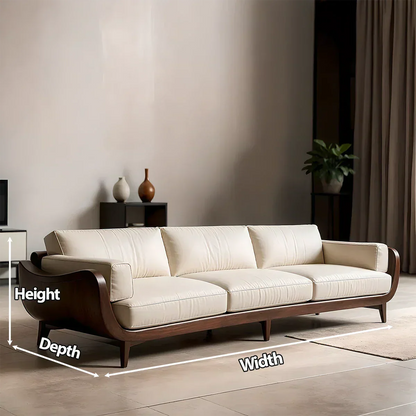 Solid Wood Sofa – Modern Classic Grace Reimagined - Rustirawood