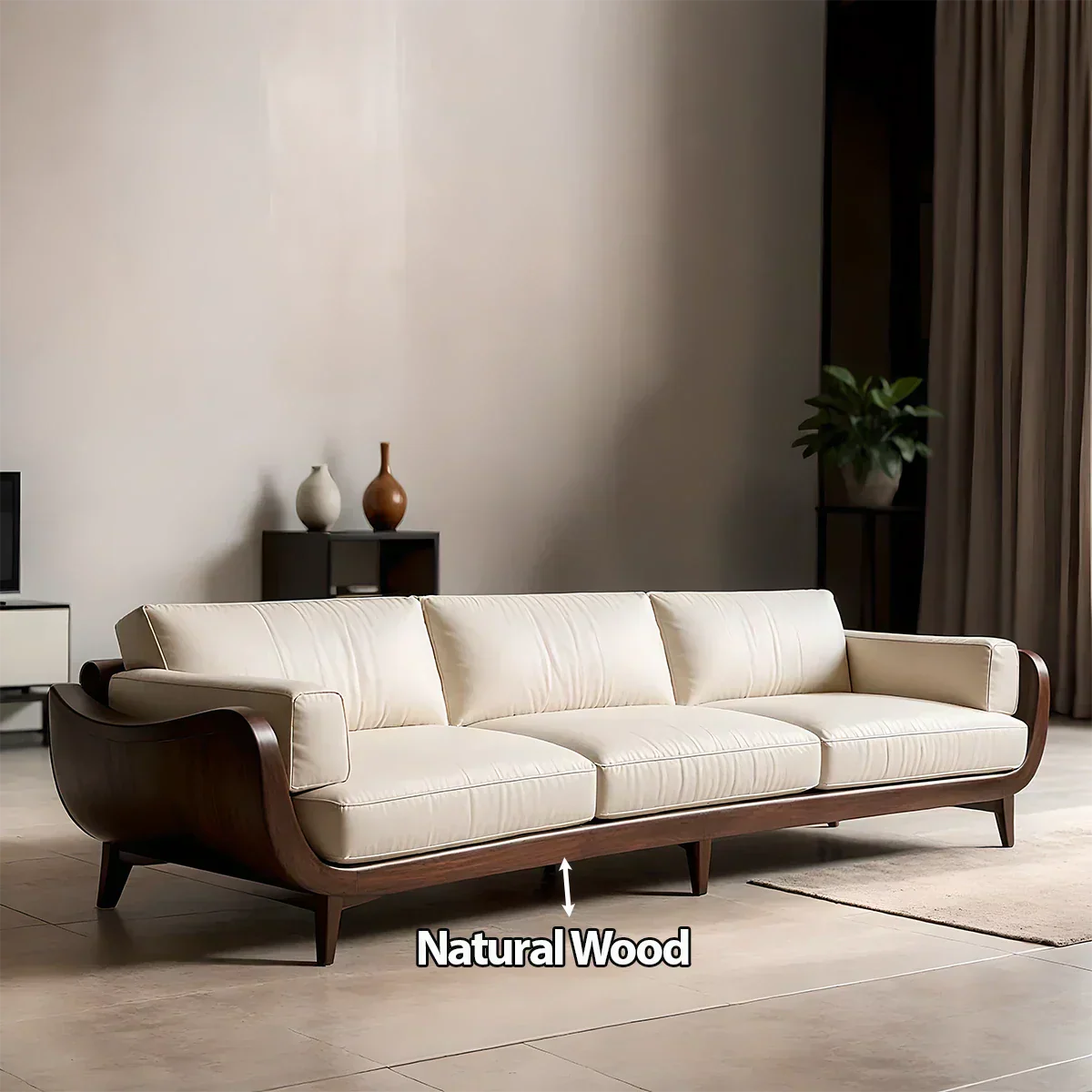 Solid Wood Sofa – Modern Classic Grace Reimagined - Rustirawood